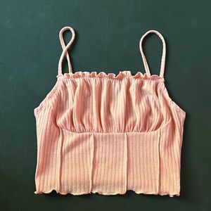 Light pink crop top small